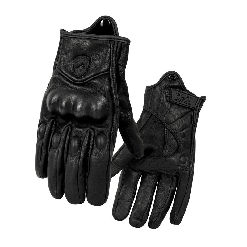 FXC Touch Screen Full Finger Motorcycle Leather Gloves Men's Premium Protective motorbike - Image 5